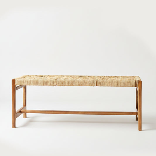 Matteo Handwoven Rope Bench