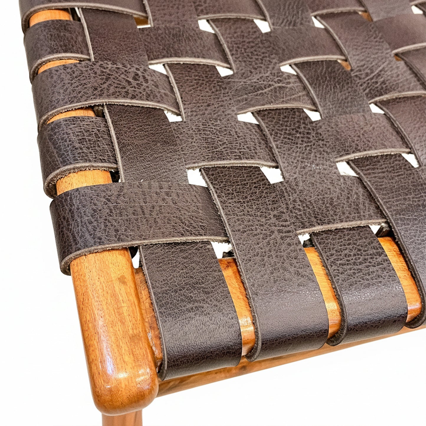 Matteo Woven Leather Dining Chair