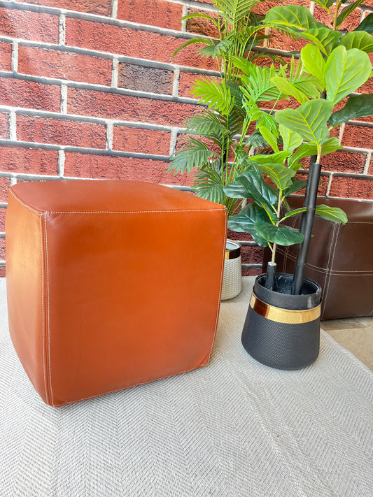 Premium Leather Ottoman