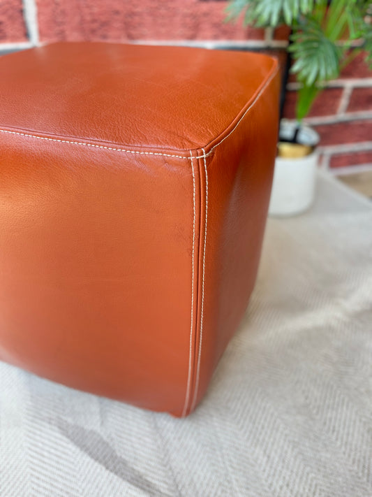 Premium Leather Ottoman