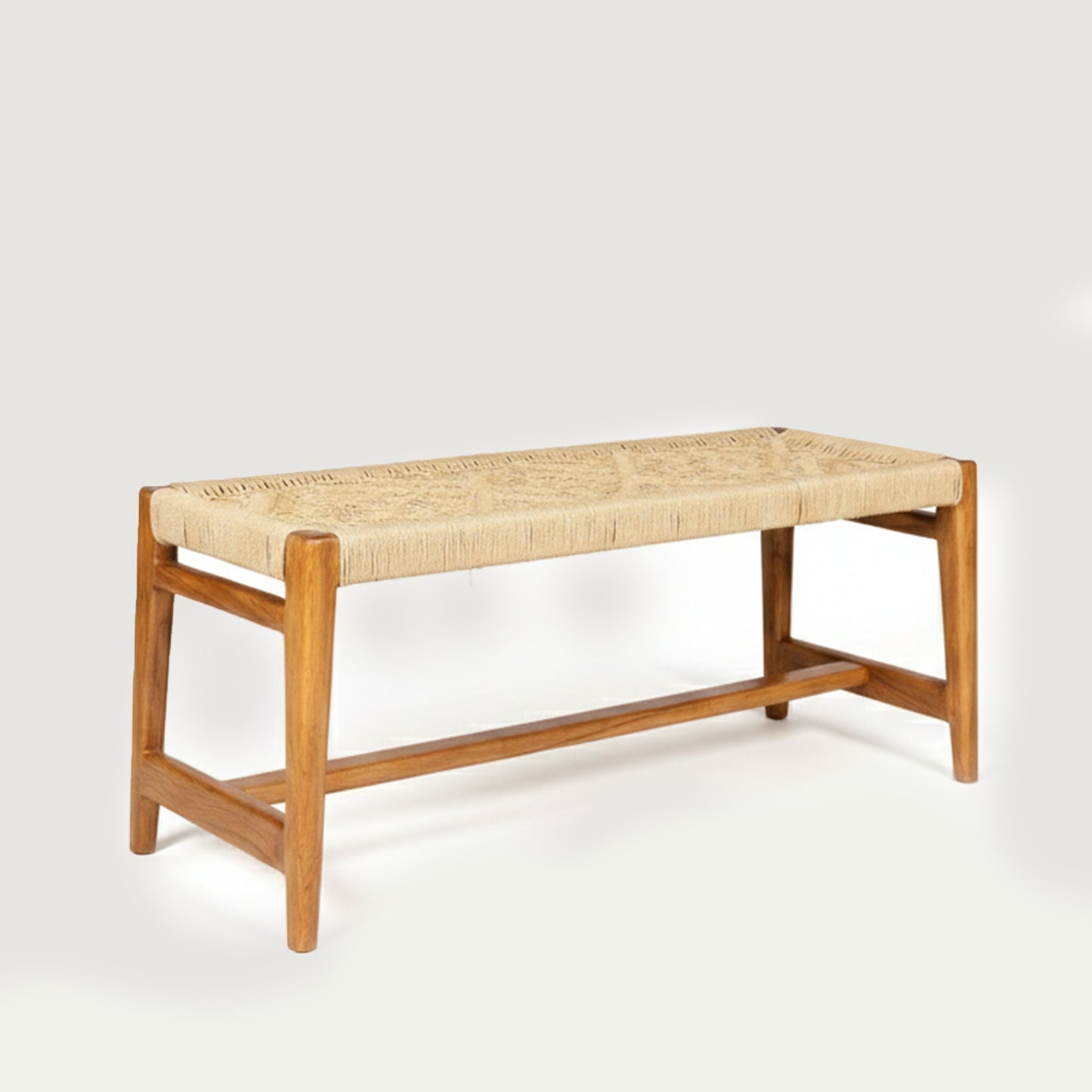 Matteo Handwoven Rope Bench