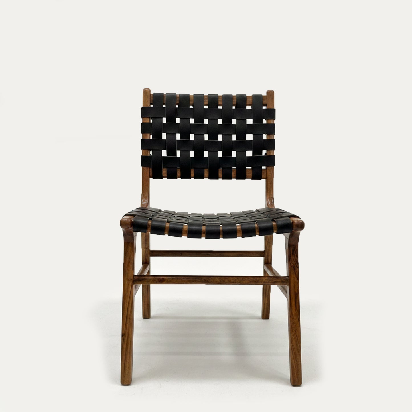 Matteo Woven Leather Dining Chair