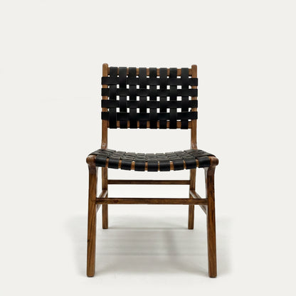 Matteo Woven Leather Dining Chair