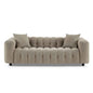 Modern Tufted Bouclé Sofa – Luxury Square Arm Chesterfield Style 3 Seater