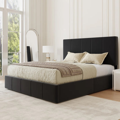 Royal Noir Upholstered Panel Bed
