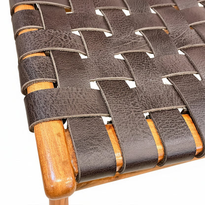 Matteo Woven Leather Dining Chair