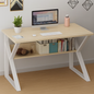 Modern Minimalist Work Desk with Open Storage Shelf