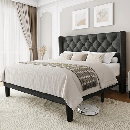 Windsor Tufted Wingback Bed