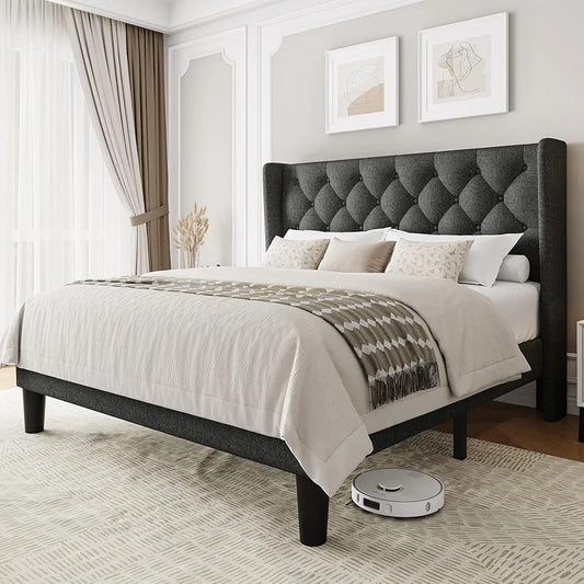 Windsor Tufted Wingback Bed