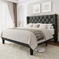 Windsor Tufted Wingback Bed