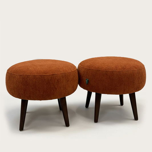 Rustic Round Ottoman