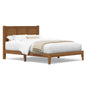 Heritage Oak Solid Wood Bed Frame with Side tables and dressing
