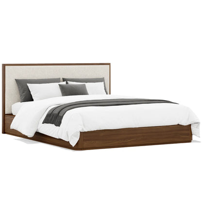 Nordic Elegance Solid Wood Platform Bed With Side Table