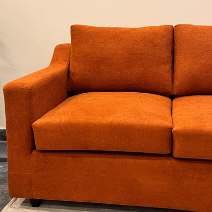 Rust color sofa