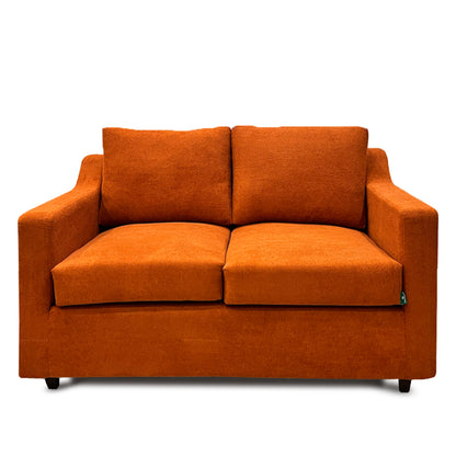 Rust color sofa